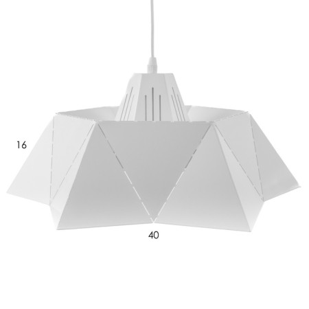 Suspension Bayerlux "Origami" E27 White 36x36x25-125cm-6