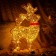 LED figure "Deer golden", 32 × 50 × 19 cm, 10 watts, 220 V
