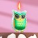 Candle in the cake on the sow's skewer, 3.5 cm, cm