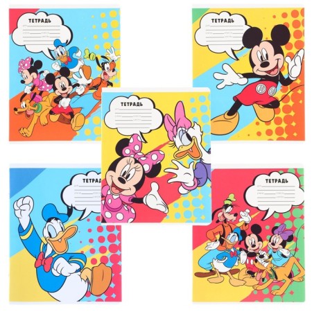 Notebook in a cage 24 sheets, 5 types of mix, cover coated paper, Minnie Mouse-2