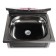 The washbasin "Termix", without AVN, stainless washing, 17 l, silver color
