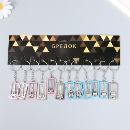 Trick Metal "Eiffel Tower in Color frame" MIX 3.5x2 cm-4