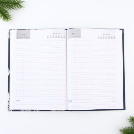 Gift New Year's set. Diary and thermostat "Happy New Year!"-3