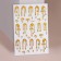 Nail stickers "ice cream", golden/holographic color