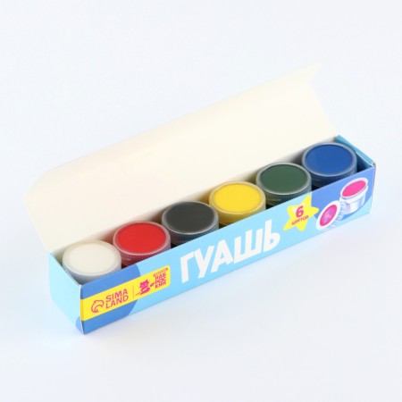 Gouache 6 colors of 20 ml “September 1: Sketkin”-1