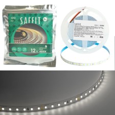 SAFFIT LED strip, 5 m, SMD2835, 120 LED/m, 9.6 W/m, 12V, glow neutral white