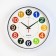 Watch wall "Color numerals", D-30 cm, discrete move