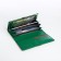 Women's wallet on magnet, green color