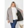 Women's jacket, size 62, gray-brown color
