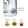 Mixer JVC JK-MX402, Planetarny, 1300W, 6 speeds, 3 nozzles, 4 l, silver color