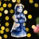 Souvenir on the tree "Snow Maiden", 9 cm, gzhel