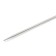 The knitting needles are circular, metal, 80 cm/2.5 mm