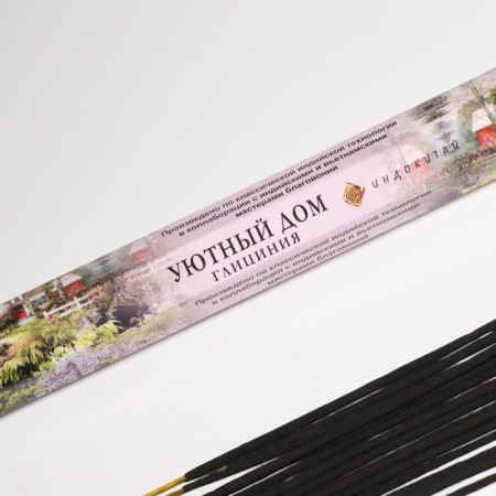 Incense "Cozy house", 20 wands in packaging, hexagon-1