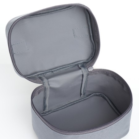 Cosmetic bag with lightning, black color-2