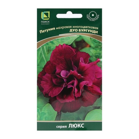 Flowers of petunias Tensor multi -flowered "Duo Burgundy" 10 pcs