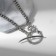 Pendant "snake" on a branch, color silver, l = 45 cm