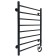 The electric heated towelputant "Sanprise" Aurora P8, 500x800 mm, right, black