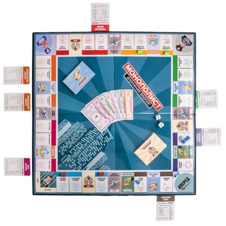 The game is a desktop "Monopoly. Road version ", 2-8 games, 12+-4