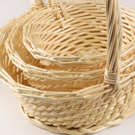 A set of baskets 3 pcs, IV natural-2
