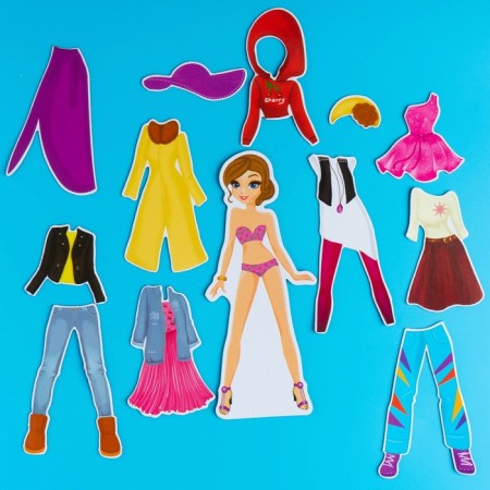 Magnetic game "Seasons" with clothes-1