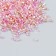 Glass bead 12/0 "cylinder. Pink melange" 10 g