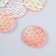 Decor for creativity Plastic "Rain" holography pink set 6 pcs 2.5x2.5 cm