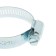 Chervyeric zein clamp, end-to-end carriage, diameter 32-50 mm, width 12.7 mm, galvanized