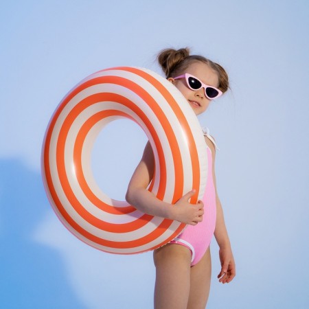 Circle for swimming 60 cm, white/orange color-5