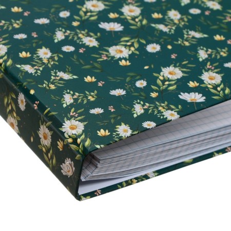 A notebook on the rings of A5 80 sheets in Calligrata Call "Flowers. Pattern", cover 7BC, without cutting down for rings, offset block-4