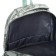 School backpack from textiles on a zipper, 4 pockets, green color