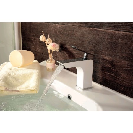 Lemark Contest LM5806CW shell mixer, monolithic, chromium color, white-1