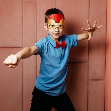 Set of carnival mask and butterfly "iron man", avengers-5