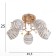 Bet chandelier 5x40W E27 Gold Model: 2612365