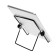 Luazon tablet stand, 18x14 cm, adjustable, metal, black