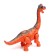 Dinosaur "diplod", the effect of smoke, lays eggs, with a projector, color orange color