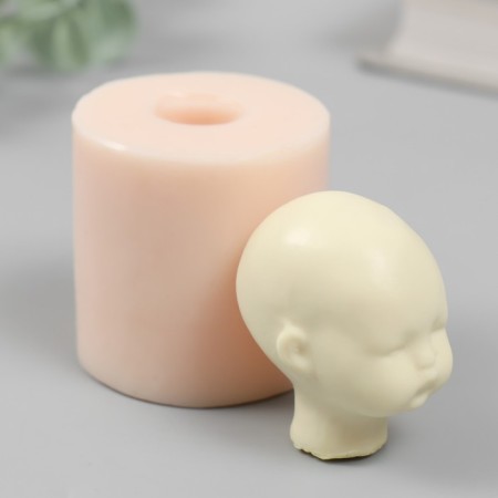 Mold Silicon "Baby Head" No. 18 3x3.5x4 cm-1