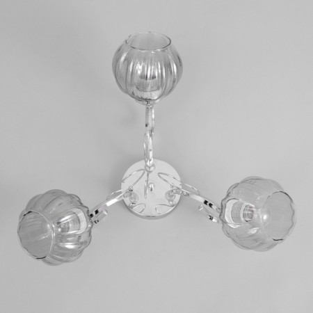 Ashley chandelier 3x40W E27 chrome 53x53x20cm-3