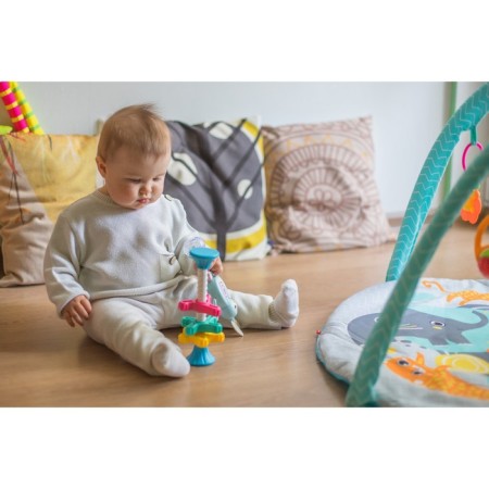 Developing toy Pyramid "Twist me" with gears, rattle, crumb I-12