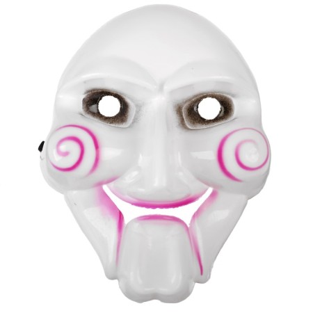 Carnival mask "saw", white color