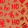 Tissing craft package, round handle, "ho-ho-ho" 15 x 21 x 8 cm, 120 g