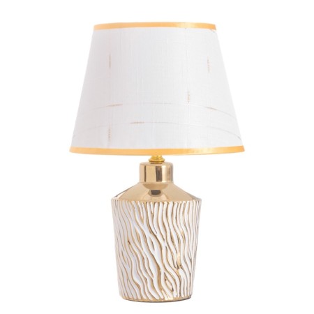 Table lamp "Irene" 1x40W E14 white/gold 22x22x36cm-8