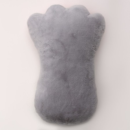 Soft toy "paw", 50 cm, gray color-3