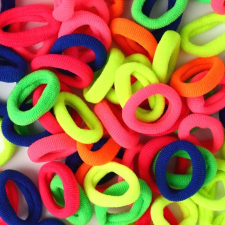Hair gum "for the brightest" set, diameter 2 cm, 100 pcs-2