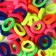 Hair gum "for the brightest" set, diameter 2 cm, 100 pcs