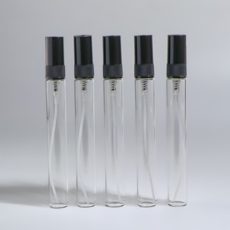 A bottle for storage, with a sprayer, 10 ml, packing - 5 pcs, black color-4