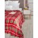 Guten Morgen FirePlace plaid, size 150x200 cm, red color