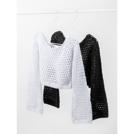 Sweater Children's Amarobaby Lattice, height 134 cm, black color-14
