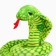 Soft toy "Cobra", 15 cm, green color