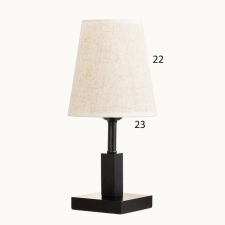 Table lamp "Cold" 1x40W E27 black 16x16x34cm-6