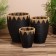 A set of wicker pots, 3 pcs, height 40x40x48.5 cm